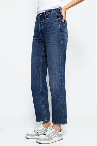 Manhattan High Rise Straight Ankle Jeans HJ160 - Glamourous Grace