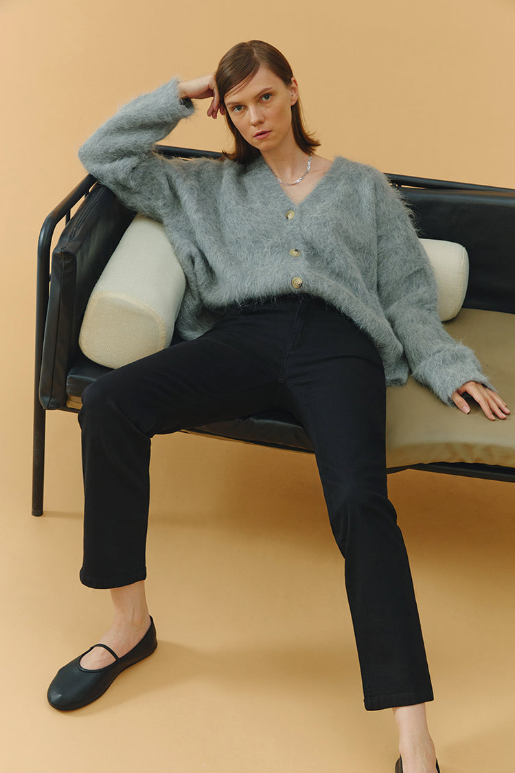 Two Shots High Rise Straight Crop Jeans HJ013 - Glamourous Grace