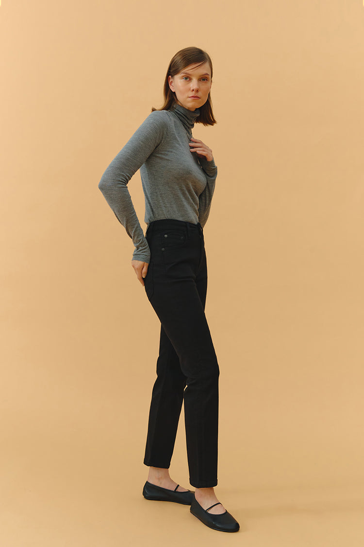 Two Shots High Rise Straight Crop Jeans HJ013 - Glamourous Grace