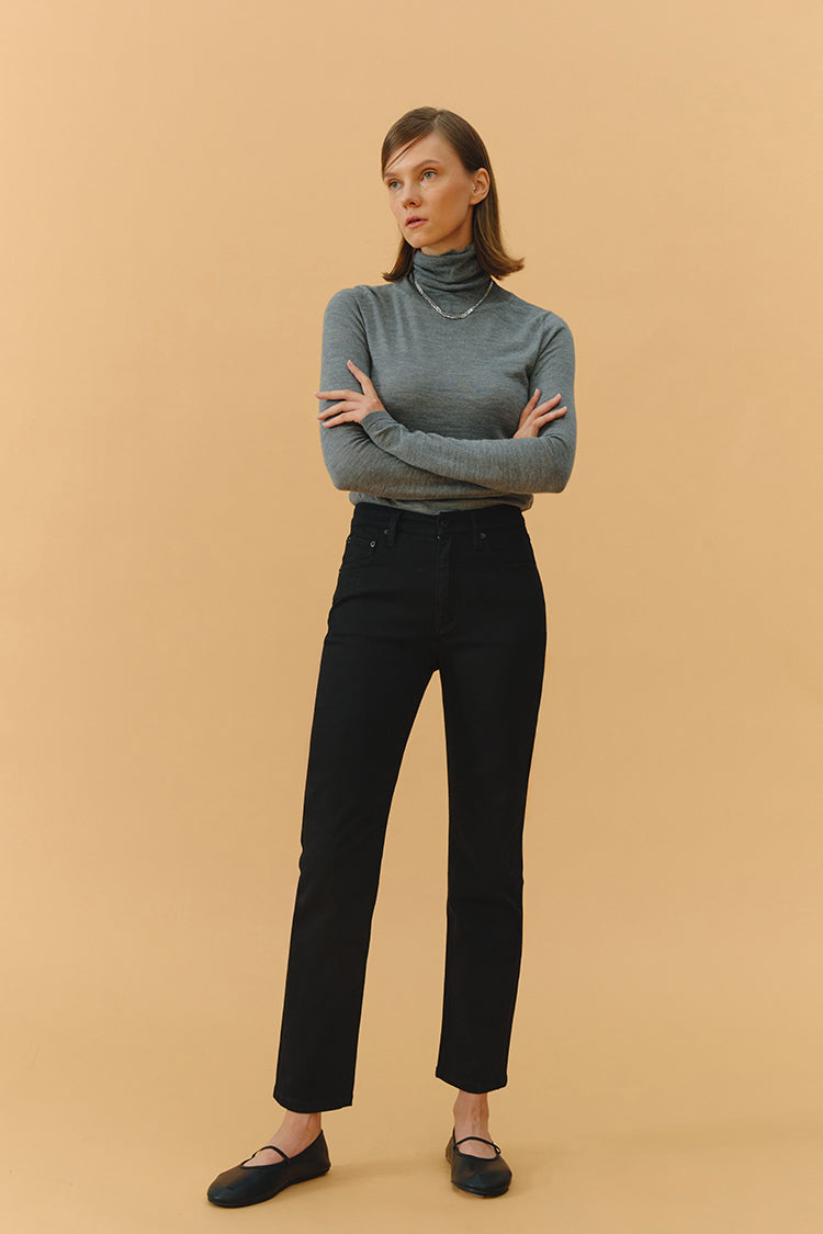 Two Shots High Rise Straight Crop Jeans HJ013 - Glamourous Grace