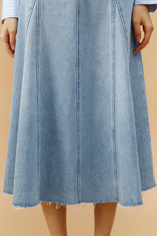 Monica Swing Denim Midi Skirt HJ806 - Glamourous Grace