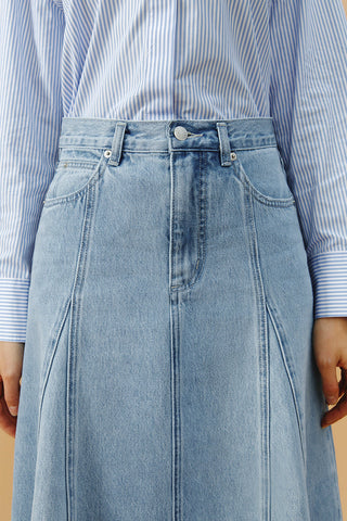 Monica Swing Denim Midi Skirt HJ806 - Glamourous Grace