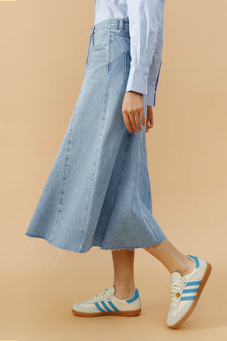 Monica Swing Denim Midi Skirt HJ806 - Glamourous Grace