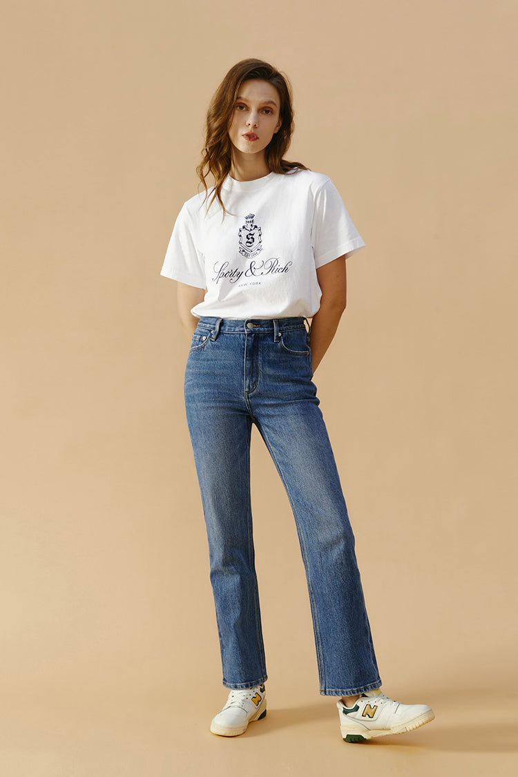 Activity Grrrl High Rise Kick Crop Jeans HJ017 - Glamourous Grace