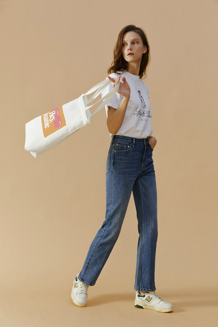 Activity Grrrl High Rise Kick Crop Jeans HJ017 - Glamourous Grace