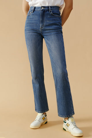Activity Grrrl High Rise Kick Crop Jeans HJ017 - Glamourous Grace