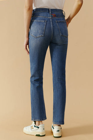 Activity Grrrl High Rise Kick Crop Jeans HJ017 - Glamourous Grace