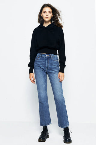 Activity Grrrl High Rise Kick Crop Jeans HJ017 [FINAL SALE] - Glamourous Grace