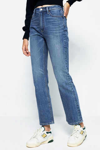Activity Grrrl High Rise Kick Crop Jeans HJ017 [FINAL SALE] - Glamourous Grace