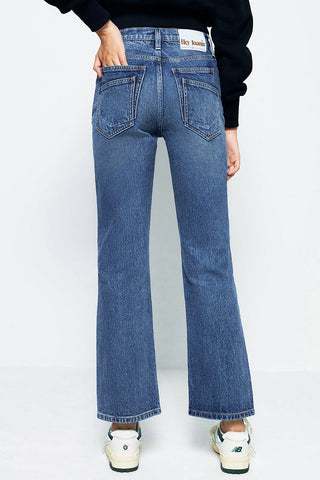 Activity Grrrl High Rise Kick Crop Jeans HJ017 [FINAL SALE] - Glamourous Grace