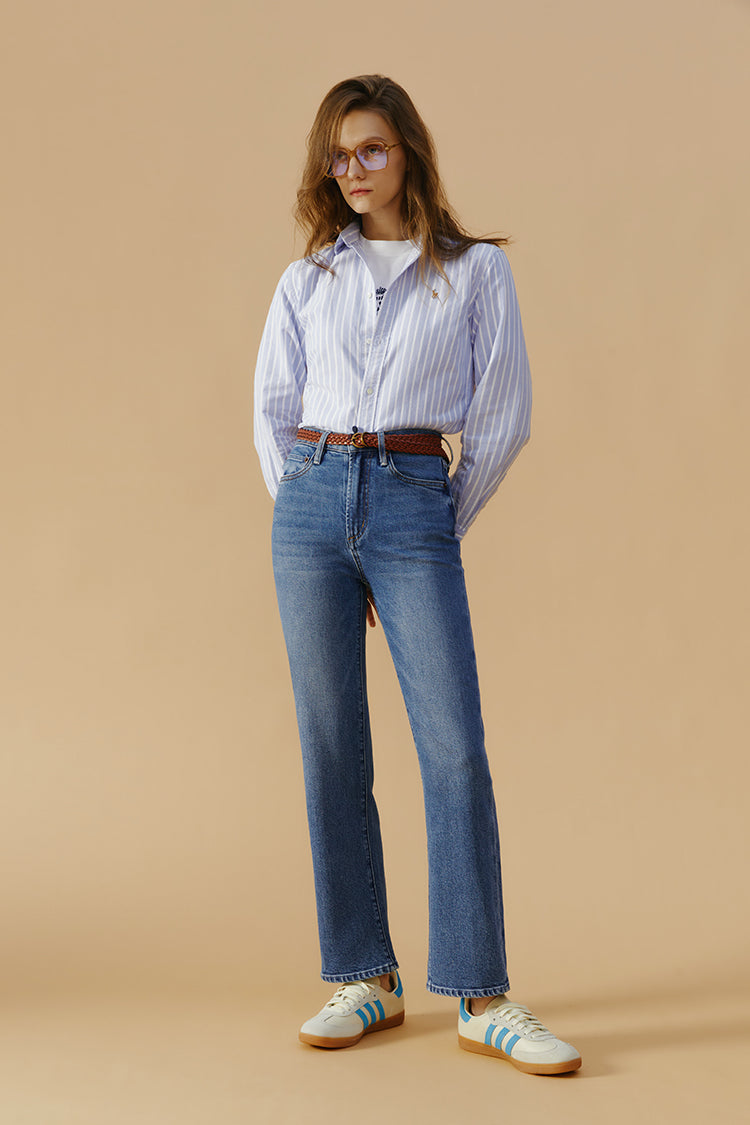 Chelsea High Rise Straight Crop Jeans HJ005 - Glamourous Grace