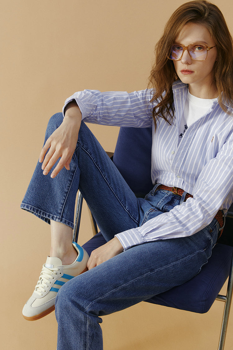 Chelsea High Rise Straight Crop Jeans HJ005 - Glamourous Grace