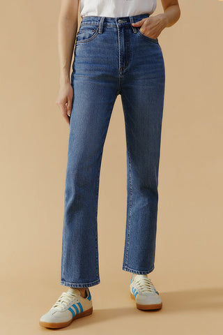 Chelsea High Rise Straight Crop Jeans HJ005 - Glamourous Grace