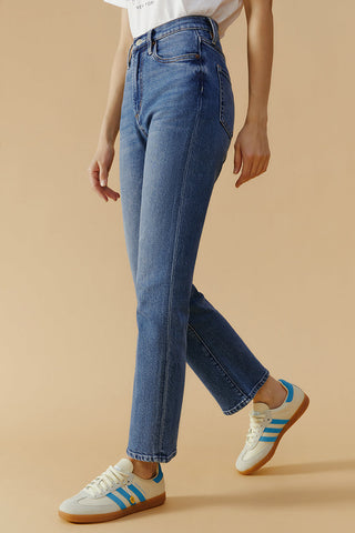 Chelsea High Rise Straight Crop Jeans HJ005 - Glamourous Grace