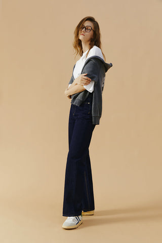 Coney Island Whitefish High Rise Wide Jeans HJ007 - Glamourous Grace