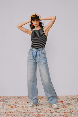 Fun City Wide Jeans HJ105 - Glamourous Grace