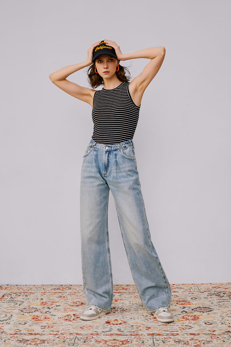 Fun City Wide Jeans HJ105 - Glamourous Grace