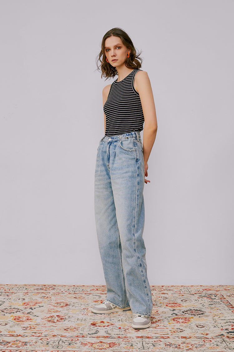 Fun City Wide Jeans HJ105 - Glamourous Grace