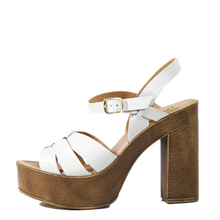 Hollie Wooden Platform Heels - Glamourous Grace