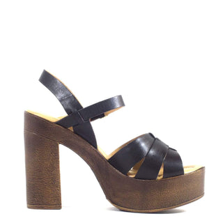 Hollie Wooden Platform Heels - Glamourous Grace