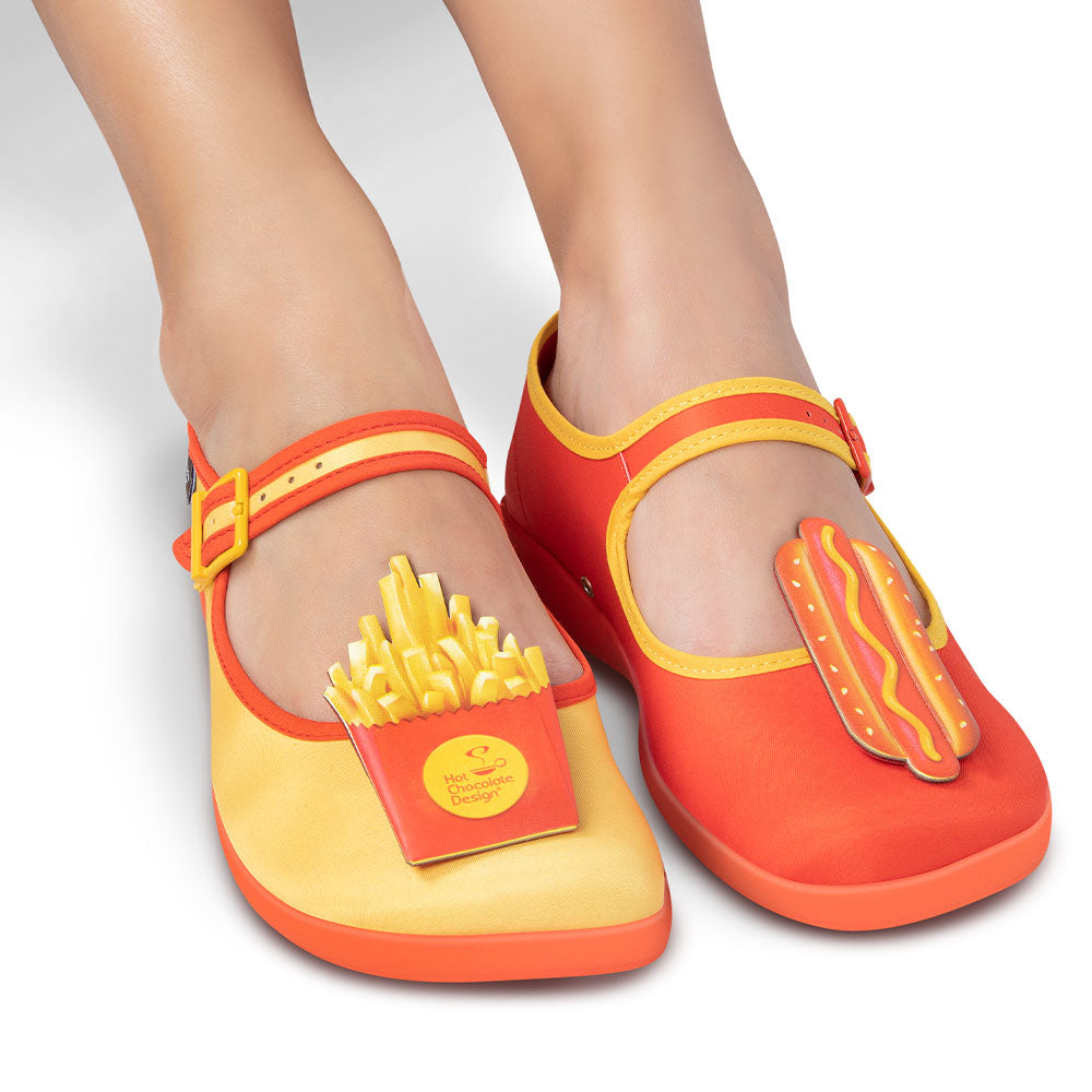 Hot Dog Women's Mary Jane Flats - Glamourous Grace