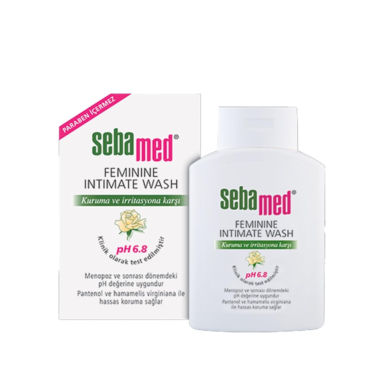 Sebamed Menopause Intimate Wash pH 6.8 - Gentle, pH-Balanced Cleansing for Sensitive Intimate Areas - 6.76 fl oz - Glamourous Grace