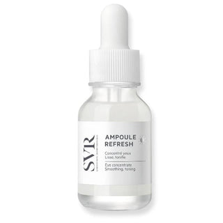SVR Ampoule Refresh: Anti-Wrinkle Eye Cream - Reduce Fine Lines, Moisturize & Refresh Sensitive Skin - Caffeine + Metal Applicator