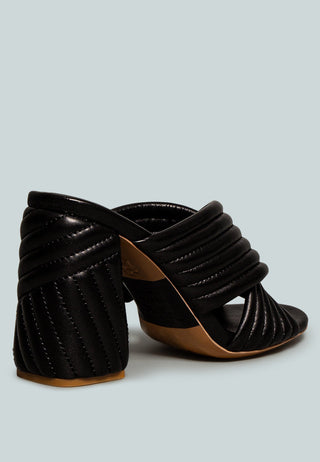 Hutton Vintage Quilted High Heeled Sandal