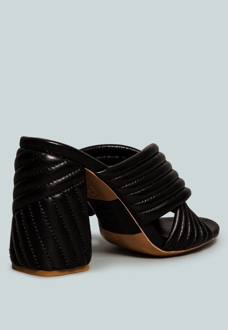 Hutton Vintage Quilted High Heeled Sandal