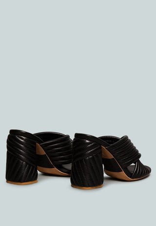 Hutton Vintage Quilted High Heeled Sandal