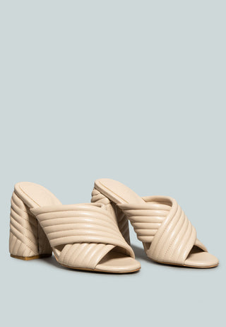 Hutton Vintage Quilted High Heeled Sandal
