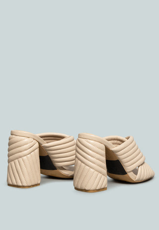 Hutton Vintage Quilted High Heeled Sandal