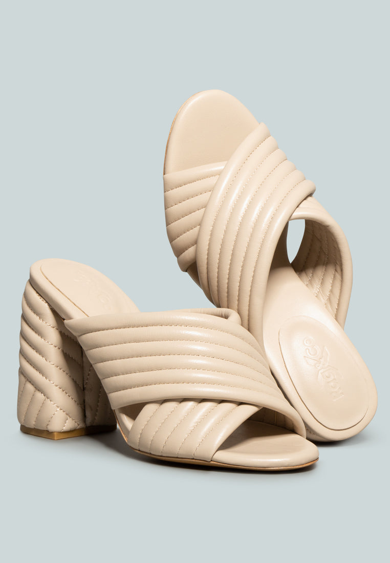 Hutton Vintage Quilted High Heeled Sandal - Glamourous Grace