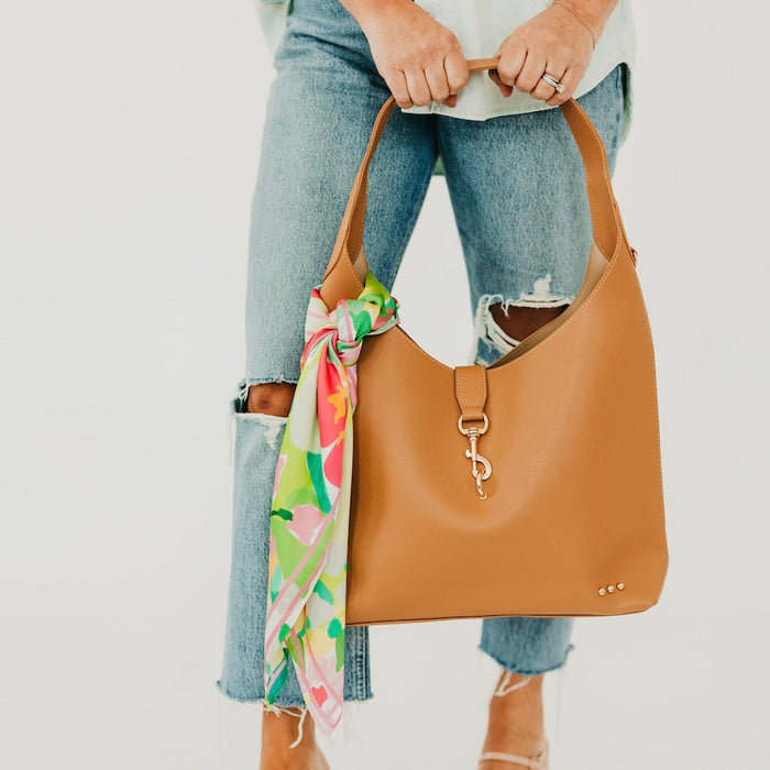 Haddie Hobo Vegan Leather Tote - Glamourous Grace