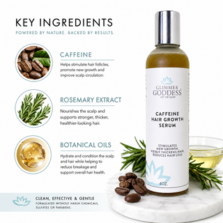 Organic Caffeine Hair Growth Serum – Scalp Treatment - Glamourous Grace