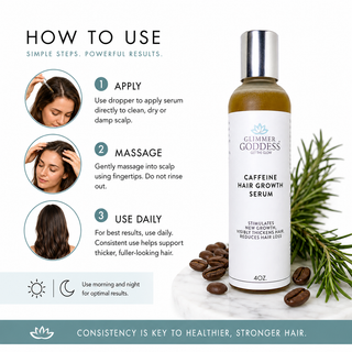 Organic Caffeine Hair Growth Serum – Scalp Treatment - Glamourous Grace