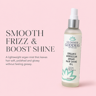Organic Hair Shine Spray – Frizz Control & Hydrating - Glamourous Grace