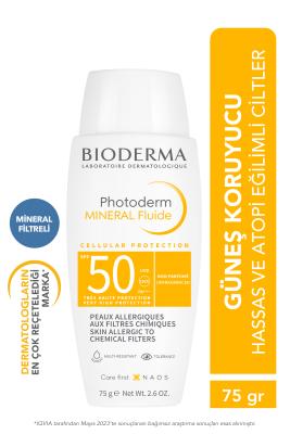 Bioderma Photoderm Mineral Sunscreen Cream SPF50+ for Sensitive Skin - Non-Comedogenic & Photostable - Glamourous Grace