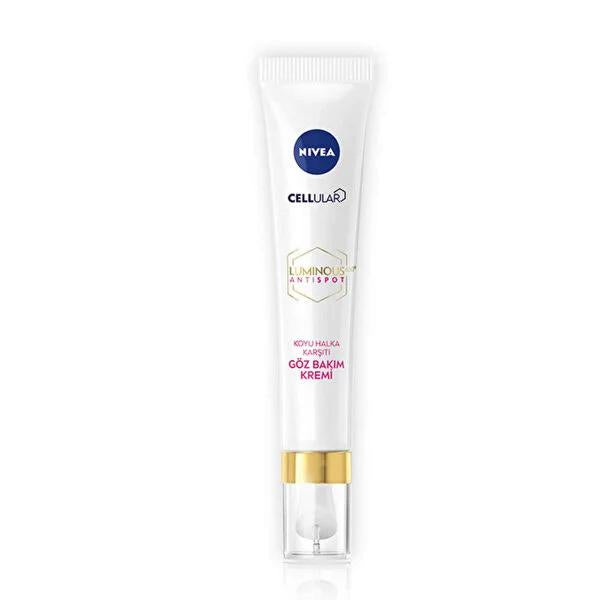 Nivea Luminous630 Dark Circle Treatment Eye Cream - Anti-Aging Hydrating Eye Care for Reduced Puffiness & Fine Lines - Glamourous Grace