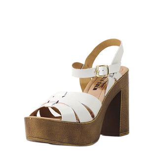 Hollie Wooden Platform Heels - Glamourous Grace