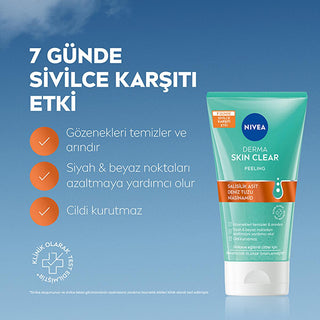 Nivea Derma Skin Clear Acne Fighting Face Peeling - Deep Cleansing, Exfoliant for Acne Prone Skin - Glamourous Grace
