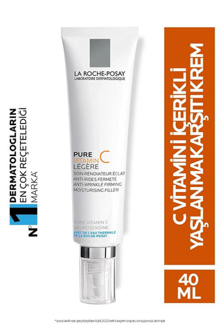 La Roche Posay Redermic C Anti-Wrinkle Cream for Normal to Combination Skin - Hydrating, Vitamin C Enriched Skincare - Glamourous Grace