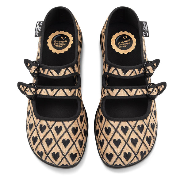 Chocolaticas® I Wove You 2 Women's Mary Jane Flat - Glamourous Grace