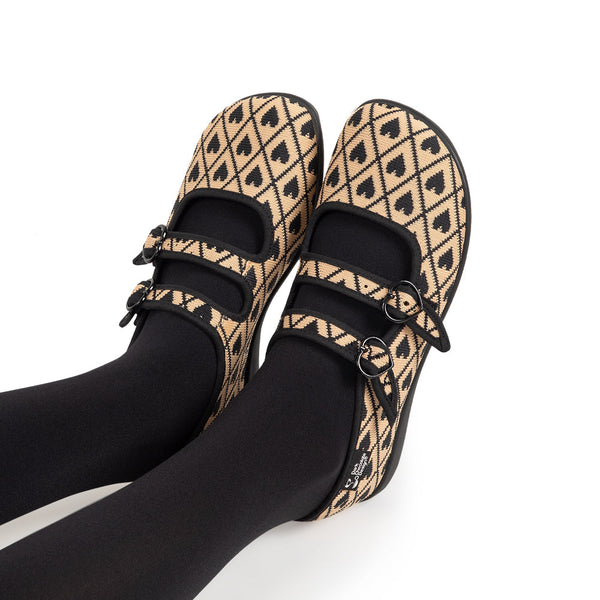 Chocolaticas® I Wove You 2 Women's Mary Jane Flat - Glamourous Grace