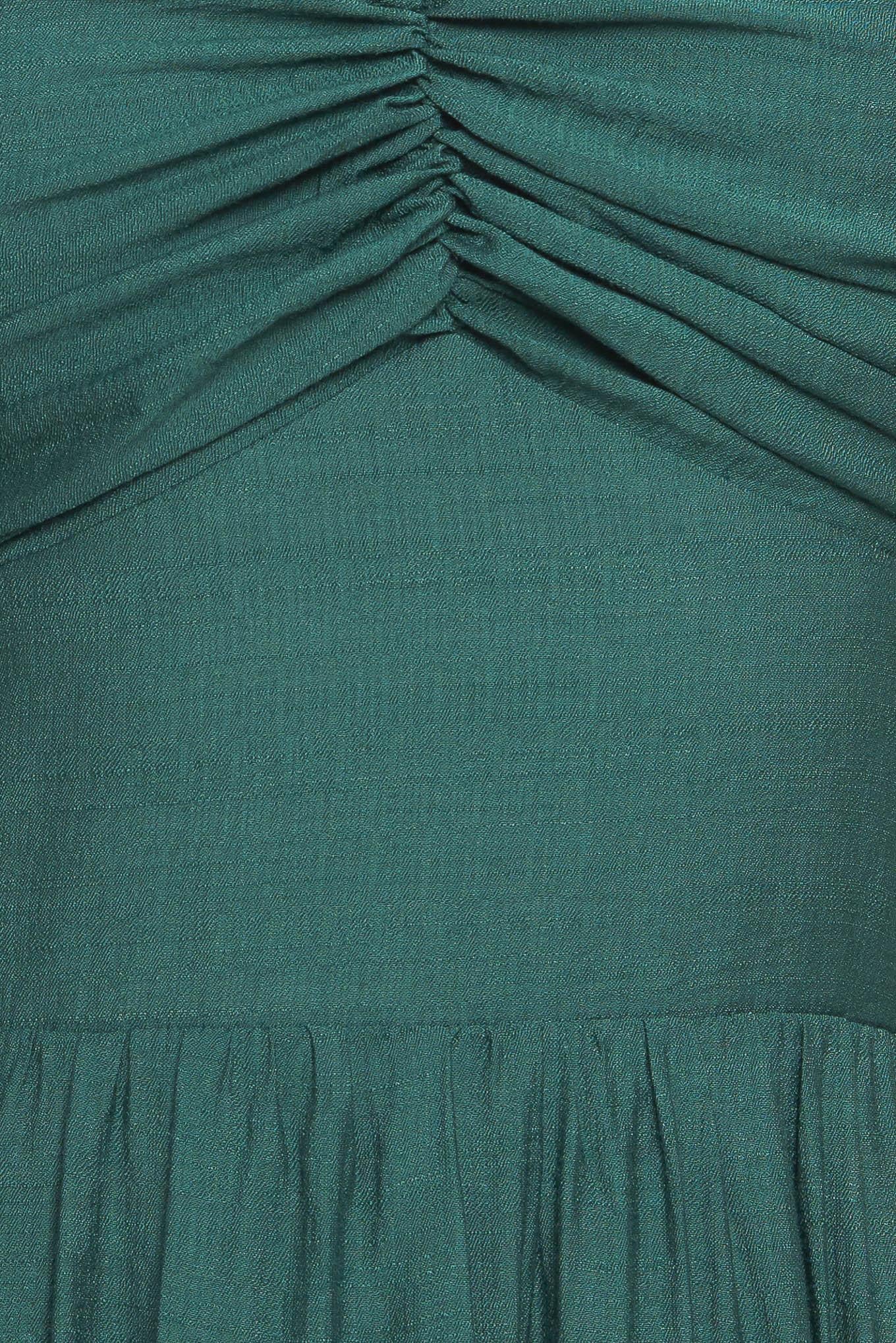SUMMER MILK FOREST GREEN WOVEN MAXI DRESS - Glamourous Grace