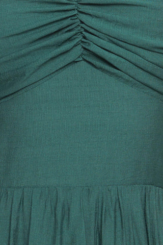 SUMMER MILK FOREST GREEN WOVEN MAXI DRESS - Glamourous Grace