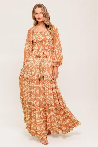 COSMOPOLITAN ELEGANCE WOVEN MAXI DRESS - Glamourous Grace