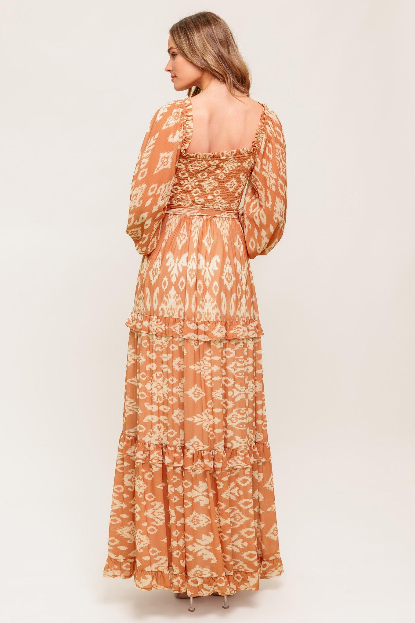 COSMOPOLITAN ELEGANCE WOVEN MAXI DRESS - Glamourous Grace