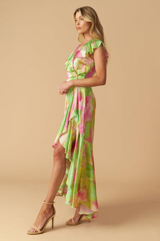 LA BEBE WOVEN SATIN MAXI DRESS - Glamourous Grace