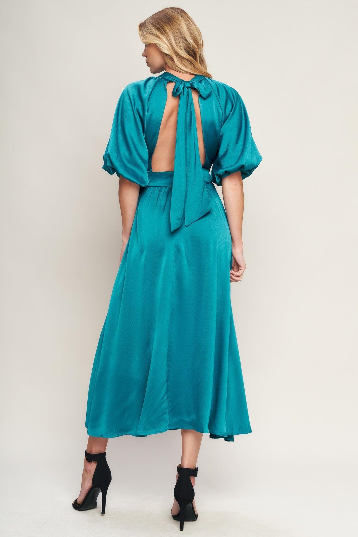 PETAL PROWESS WOVEN MIDI DRESS - Glamourous Grace